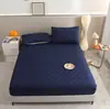 Funda de Colchón Impermeable de Algodón Cepillado, Protector Antideslizante y a Prueba de Orina para Colchón Simmons, Funda de Cama Antipolvo de TPU de Alto Volumen Transfronterizo