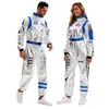 Disfraz de astronauta para cosplay de Halloween, mono de traje espacial, traje espacial para fiestas navideñas y juegos de rol
