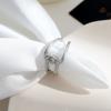 Corea del Sur Anillo Elegante Simple Ins Estilo Frío Diseño Nicho para Mujer Nueva Moda Celebridad de Internet Anillo Metálico para Dedo Índice