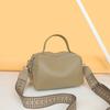 Cross-border bolsa feminina de couro genuíno Boston bolsa feminina primeira camada cowhide shoulder bag dupla camada de grande capacidade saco mensageiro
