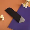 Estojo de Lápis em Couro PU, Simples e de Grande Capacidade para Material Escolar de Estudante, Resistente à Sujeira e Arranhões, Capa para Caneta, Capa Protetora para Caneta-tinteiro