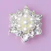 Novo prato de flor de diamante colorido de diamante pérola fivela de diamante acessórios para bolsa de sapato decoração de joias atacado galvanoplastia material para joias diy