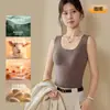 Chaleco Térmico Antibacteriano de 10A para Mujer, Camisola Sin Costuras de Tencel Lana Seda, No Necesita Sujetador, Chaleco de Capa Base para Mujer