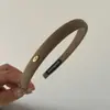 Faixa de Cabelo Dourada Estreita Estilo Coreano, Presilha Simples, Headband Versátil de Alta Qualidade com Aba Larga Retrô, Novo Acessório de Cabelo para Sair