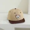 Chapéu de Aba Macia Estilo Cartoon Japonês Menina Urso Brincalhão Chapéu de Proteção Solar para Bebê Chapéu de Beisebol para Bebê Passeio de Outono Transfronteiriço