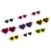 Lindos accesorios de gafas de amor de acrílico de dibujos animados, muñeco de peluche hecho a mano, material de decoración facial