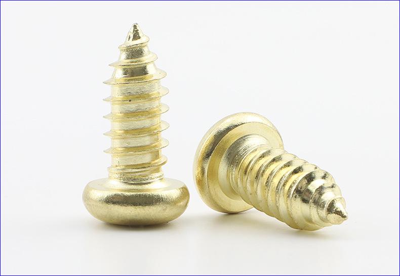 304不锈钢PA金色十字圆头自攻螺丝 (5).JPG