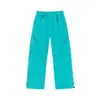 Pantalones casuales de softshell impermeables para hombres y mujeres, estilo dopamina de otoño, pantalones de trabajo rectos holgados multicolor para exteriores para niñas