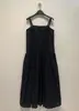 Vestido Camisola Bordado Retro Primavera/Verano Grulla Seca para Mujer Falda Larga Adelgazante Holgada Vestido Largo Sencillo Elegante