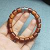 Pulseira de contas de barril de óleo de cipreste 10mm vermelho-óleo envelhecido para homens e mulheres DIY contas de Buda joias fábrica atacado