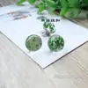 Fivela Redonda Pequena 10Mm12Mm Contas de Flor Natural Vermelha e Verde Botão de Camisa Camisa Cardigã Cheongsam Decoração de Terno Tang