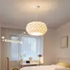 Famoso na Internet Vento Nórdico Pinha Lustre Proteção Ocular Infantil Quarto Sala de Estar Sala de Jantar Hotel Pousada Decorativo Pétala de Flor Luminária