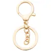 Chaveiro com Fecho Lagosta de Metal com Acabamento de Luxo, Materiais para Joias DIY que Preservam a Cor, Acessórios de Pingente, Argola de Chaveiro, Chaveiro
