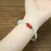 Pulsera de Jade Natural del Tianshan con Flores Flotantes Pulsera de Jade DIY para Mujeres Pulsera de Perlas Redondas de Jade del Tianshan Pulsera de Suministro en Vivo