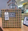 Bolsa de Mão Xiaohongshu, Produtos Estilo Tailandês, Nova Bolsa Tote Transversal de Tecido Artesanal para Armazenamento para Mulheres, Cesta de Mercado
