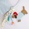 Parche Bordado de Cachorro de Dibujos Animados Hamburguesa Colgante de Cuerda Tejida Accesorio Colgante para Bolso de Nicho Accesorio Llavero Parche de Tela
