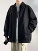 Chaqueta de estilo retro japonés con cuello vuelto para hombre, abrigo suelto simple de marca moderna para primavera y otoño, top casual de moda para hombre