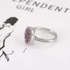 Luochen Estilo Europeu e Americano Luxo Acessível Anel Oval com Diamante Retrô Francês Elegante de Alta Gama Nicho Exquisito Joia de Mão Anel