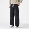 Calça jeans masculina de perna curva, nova coleção primavera/outono 2026, corte solto, perna reta, calça larga de sarja de outono