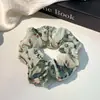 Goma de pelo estilo perezoso Flor de pelo grande estilo coreano Bufanda cuadrada de alta gama para niña Cuerda para el pelo Banda elástica Cuerda para el pelo Accesorios para el pelo