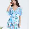 Traje de baño para mujer 2025 Nuevo Onesque Falda Moda Primavera Caliente Pequeño Fresco De Alta Gama Cubre Vientre Adelgazante Estilo Popular en Internet Abanico de Princesa