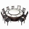Mesa de Comedor de Hotel Estilo Chino Nueva Mesa Redonda Grande Combinación de Mesa y Sillas 15 Personas 20 Personas Pizarra Villa Club Mesa Giratoria Eléctrica