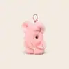Pelo de Conejo Piel Genuina Conejo de Orejas Paradas Colgante de Peluche con Textura Suave, Juguete de Piel, Colgante para Bolso, Llavero Exquisito