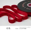 Veludo de um lado, fleece, laço, material de Natal, fita cor de vinho, decoração de Natal, fita colorida, seda