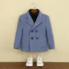 Traje de Vestir para Niños Estilo Británico Traje de Paje para Actuación Otoño e Invierno Nuevo Traje de Chaqueta para Niño Pequeño y Mediano Anfitrión de Piano