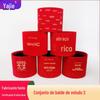 Balde de Ano Novo Balde de Frutas Vermelhas da Sorte Arranjo de Flores de Ano Novo casa nova casamento Balde de Flanela