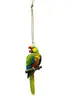 Producto de tendencia en comercio exterior transfronterizo: colgante acrílico para coche con forma de pájaro, llavero para coche, venta al por mayor