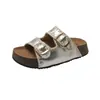Sandalias Birkenstock con Plataforma de Suela Gruesa para Aumentar la Altura para Mujer, Nuevas Sandalias Casuales de Playa para Exteriores de Verano 2025