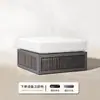 Sofá de Exterior Teak Ratán Cuerda Trenzada Muebles Terraza Exterior Impermeable Protector Solar Ocio Silla de Ratán Combinación de Sofá