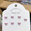 Joias para Manicure em Resina, Laço Fofo, Joias para Unhas DIY, Brincos, Capa de Celular, Acessórios Vestíveis para Unhas