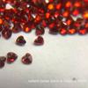 Flor de Carro em Forma de Coração com Fundo Pontiagudo Pedra Preciosa Artificial Vermelho Romã Zircônia Pedra Bruta Joias com Pedras Atacado Fornecedor Fabricante
