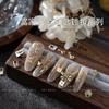 Decoraciones para uñas serie candado clave aleación Fujia Qianjin candado de amor estrella moño taladro de uñas tridimensional