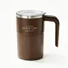 Taza espumadora de leche transfronteriza, espumador eléctrico de café y leche, portátil, totalmente automático, taza de agitación magnética, taza de agua para el hogar