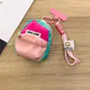 Acessório de capa de celular exclusivo, mini bolsa portátil para passeios, porta-fones de ouvido e moedas com alça curta, design unissex
