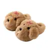 Pantuflas de Algodón para Niñas 2026 Nuevo Estilo para Interiores Hogar Antideslizantes Otoño/Invierno Felpa Cálida Pantuflas de Algodón para Padres e Hijos Niñas