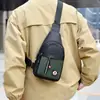 Bolsa de Peito da Moda para Homens, Bolsa de Ombro Único, Bolsa Transversal, Bolsa de Peito Estilo Coreano, Bolsa de Ombro Tendência, Nova Mochila para Homens