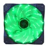 Ventilador de chasis de computadora de escritorio 15 lámparas 12 cm silencioso luminoso grande 4 pines refrigerado por aire lámpara azul 12025 ventilador de refrigeración