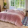 Nueva Manta Jacquard de Color Degradado con Patrón Meiling, Chal para Aire Acondicionado de Oficina, Manta Cálida para Dormitorio y Sala de Estar