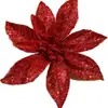 Flores de Cebolla Verde Huecas de 16 cm Cabezas de Flores Artificiales Corona de Árbol de Navidad Adornos DIY Decoraciones Festivas Mayoreo