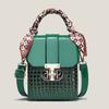 Bolso Cruzado Pequeño Retro de Patrón de Piedra Versátil Moda Portátil Bolso de Hombro Bolso Tote Pequeño Versátil