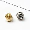 Europeu e americano de ouro e prata de duas cores abelha grande buraco contas DIY contas redondas frisado pulseira acessórios fábrica atacado