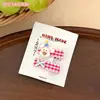Pinzas para el pelo con lazo estilo coreano para cachorros para niñas, Pinzas de pico de pato versátiles, Pasadores de pelo de cuadros retro, Pinzas para el pelo para flequillo, Juego de dos