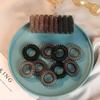 Estilo Japonês-Coreano Elástico de Cabelo Fio de Telefone Elástico de Borracha Corda de Cabelo Feminina Corda de Cabelo Simples Elástico de Borracha Preto Acessório de Cabeça Espiral Elétrica