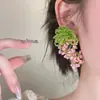 2025 Nuevos Pendientes Colgantes de Vid con Cuentas para Mujer Estilo Turístico de Vacaciones Estilo Mori Atmósfera Aretes Exquisitos Accesorios para Orejas