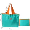 Bolsa de compras portátil para supermercado, bolsa de compras dobrável, bolsa de armazenamento de grande capacidade, fecho de cordão, bolsa de armazenamento de lona de ombro único