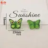 Nueva Serie de Mariposas Transparentes de Colores de Frutas Hecho a Mano DIY Pegamento de Crema Accesorios de Resina Accesorios para el Cabello Pinzas para el Cabello Colgantes